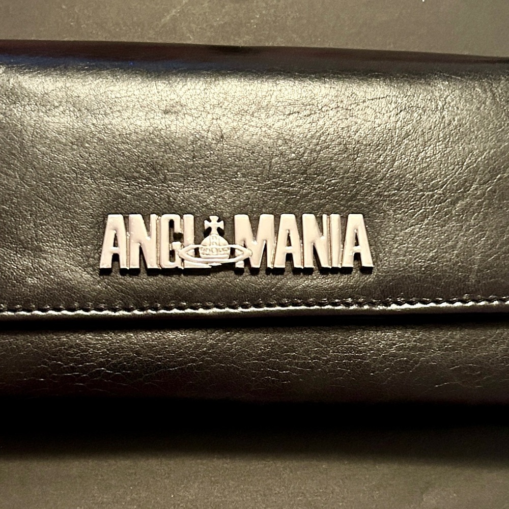 Vivienne Westwood Black ANGLMANIA Leather Wallet